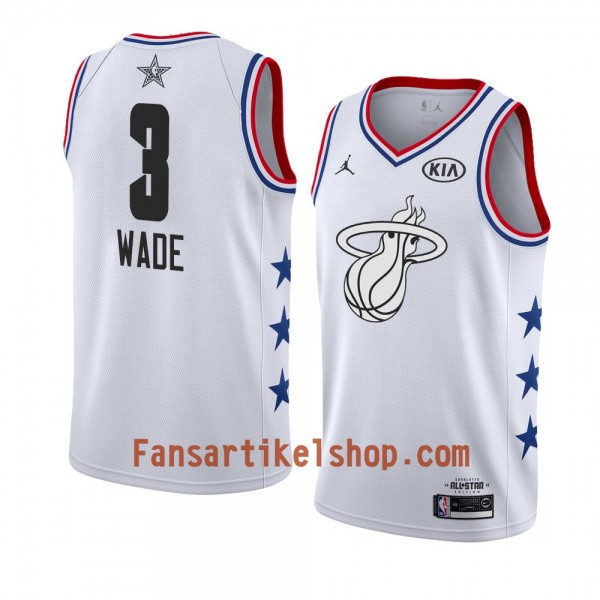 Miami Heat Trikot Dwyane Wade 3 2019 All-Star Jordan Brand Weiß Swingman - Herren